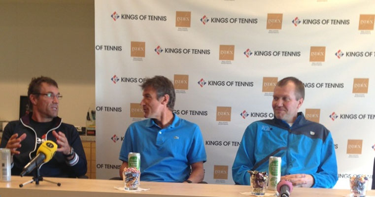 Presskonferens för Kings of Tennis (Foto: Sebastian Gustafsson/SweTennis)