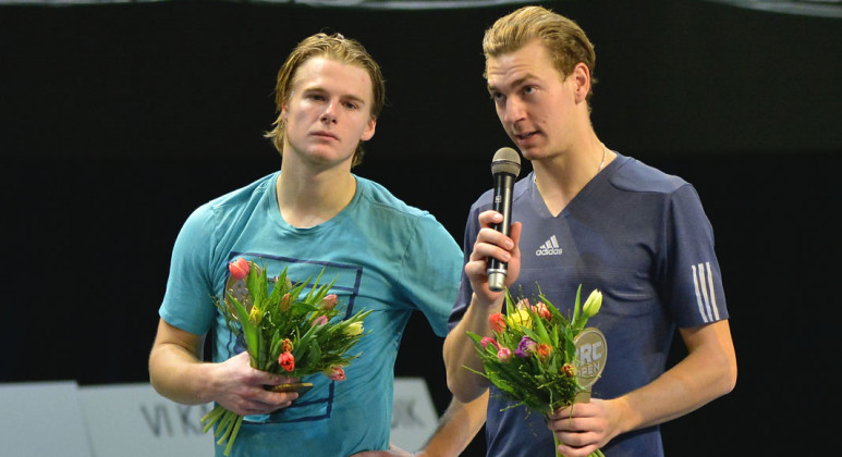 Fred Simonsson och Isak Arvidsson (Foto: Henrik Gustavsson/SweTennis)